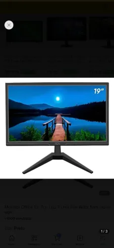 Monitor para pc na caixa vga e hdmi