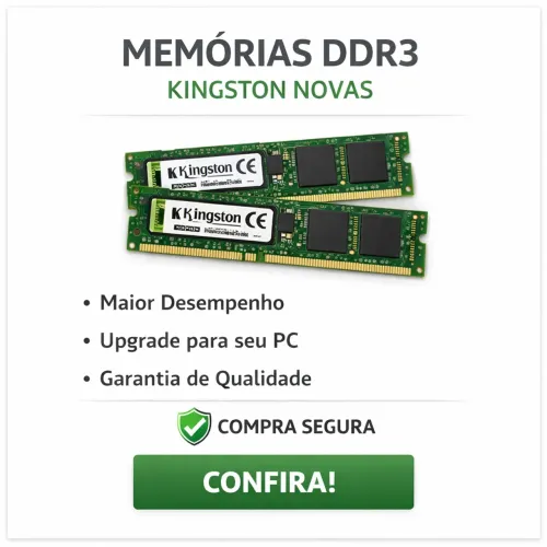 Memórias RAM Kingston DDR3L (Novas)