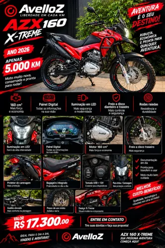 Avelloz azx160/baixo km!