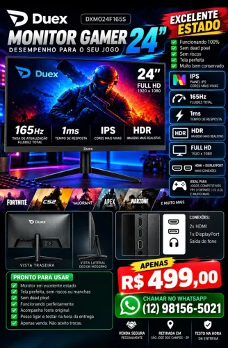 Vendo monitor gamer