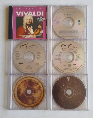 Lote 6 Cds Originais - Vivaldi, Enya, Vangelis e Clássicos
