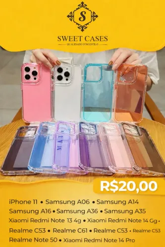 Case Capa Capinha Transparente Color