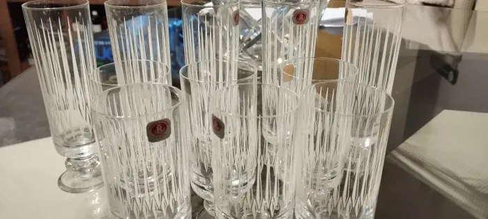 Taças de cristal raridade  lapidado a mão ! 