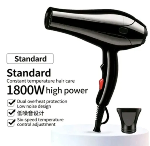 secador de cabelo com 1.800 wats de potência , tensão 127 v, novo! 