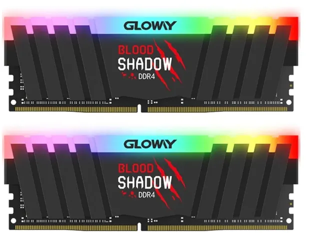 Memória RAM Gloway Blood Shadow RGB 16GB (2x8GB) DDR4