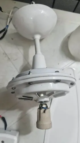 entilador de Teto Ventisol Branco - 3 Pás (Completo c/ Controle de Parede)