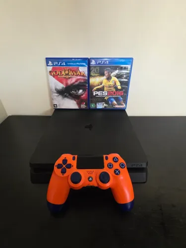 PS4 1TB + 2 JOGOS + 1 CONTROLE ORIGINAL