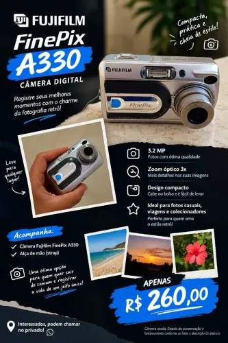 VENDO CÂMERA FUJIFILM FINEPIX A330