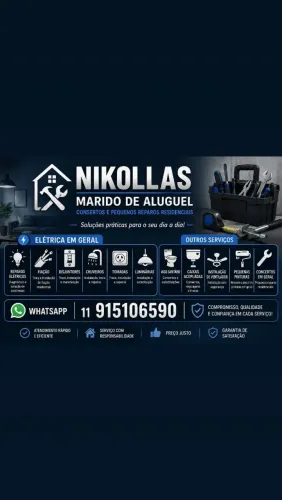 Marido de aluguel, eletricista e hidráulica
