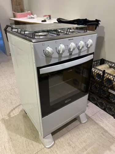 (Quase Novo) Fogão Branco Delicato Perfeito Estado