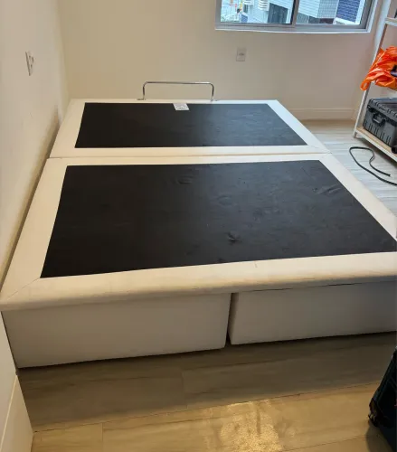 Base cama baú ortobom queen