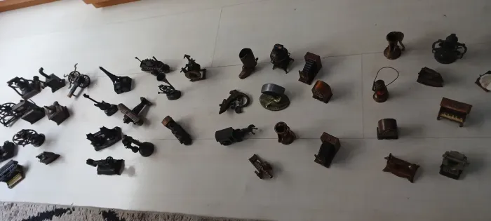 coleção de miniaturas em bronze,40 peças perfeitas importadas