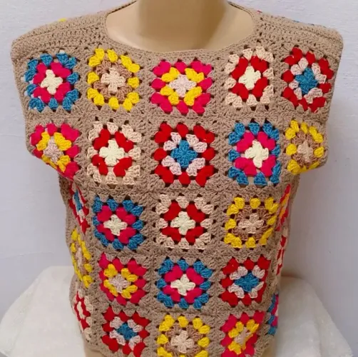 Blusa de crochê