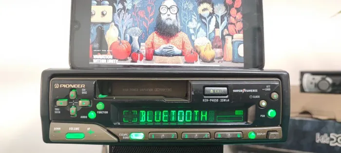 Radio Toca Fitas Pioneer Keh-p4650 Com Bluetooth Lindo