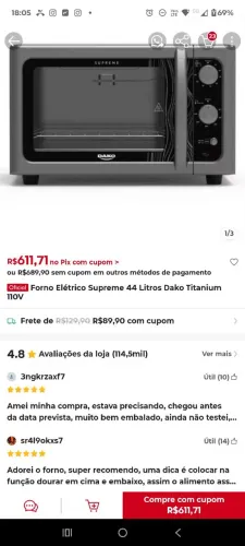 Forno Dako 44 litros