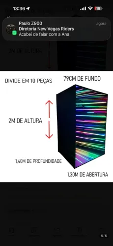Vendo tunel de led infinito