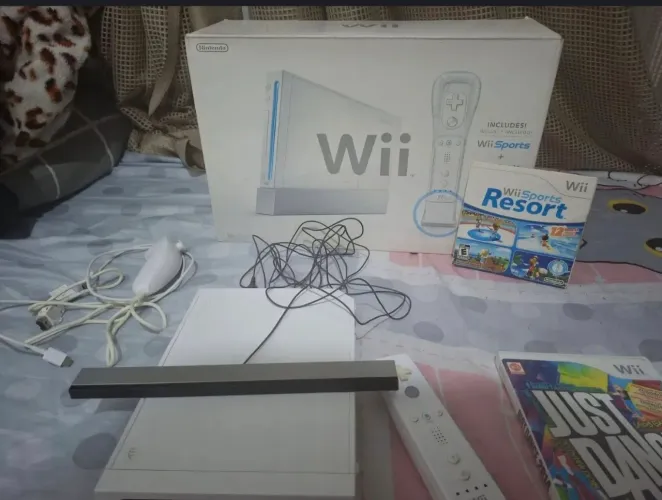 Nintendo wii com caixa
