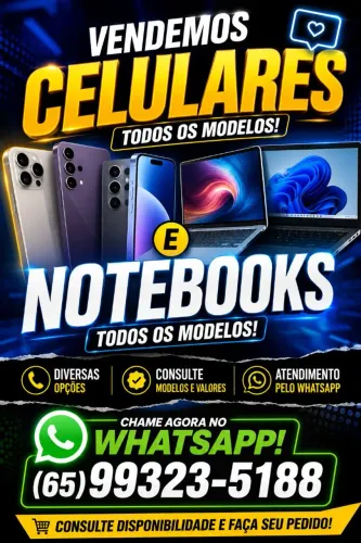 Vendas de celular e notebook