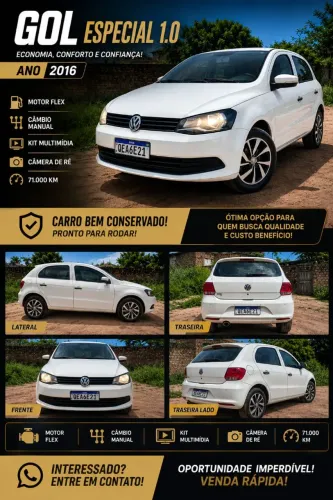 Volkswagen Gol Geração VI Special 1.0 8V Total Flex Mec. 2P 2016