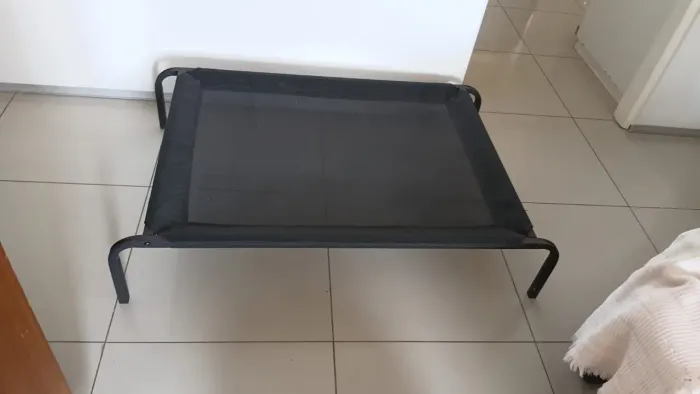 Cama de cachorro em Nylon na cor preta