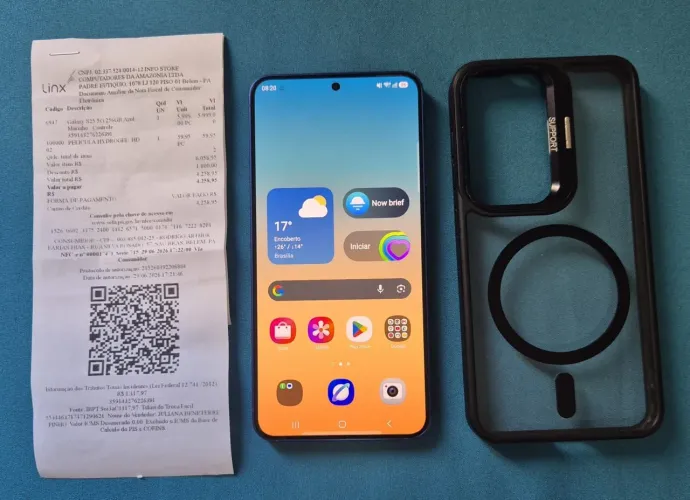 Vendo Smartphone Samsung S25 Seminovo,comprado dia 29/07,negociável