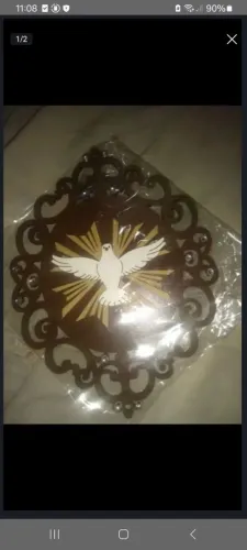 Placa Decorativa Comemorativa do Divino Espírito Santo*nova*!