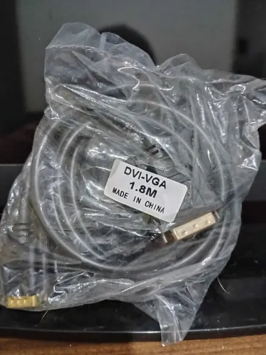Cabo DVI/VGA 1.80 Metros. Novo, 3 Meses Garantia. DVI VGA. Computador, PC, Monitor.