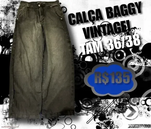 Calça baggy vintage 36/38