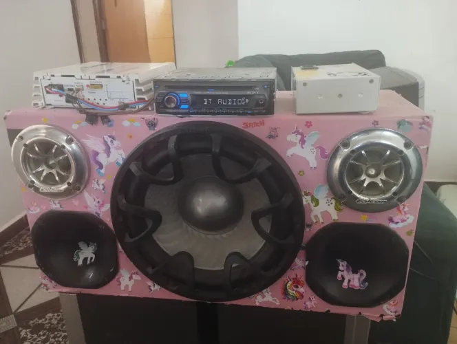 Caixa Trio Completa ? Funciona em Casa (110v/220v) e no Carro (12v)!