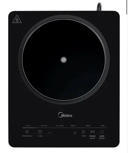 Fogão por indução 1 boca midea