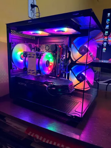 PC GAMER XEON 2680v4 /RX 580 8GB XFX /16GB DDR4/SSD NVME 240GB+HD 2TB/ PLACA WI-FI BT 5.0