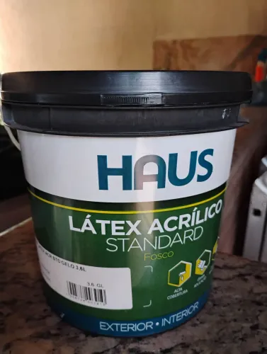 R$ 80,00 BRANCO GELO TINTA ACRÍLICA 3,6 LITROS.