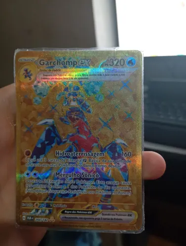 Garchomp ex golden carta pokemon original 260/182