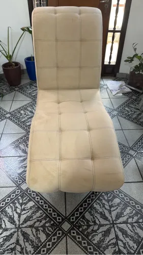 Espreguiçadeira suede nova