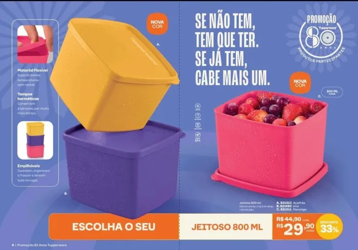 Vendo Recipiente de 800 ml da TupperWare!