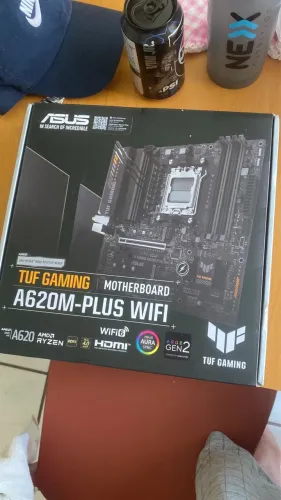 Placa Mãe Asus Tuf Gaming A620m-plus Wifi, Amd Am5, Matx Preto