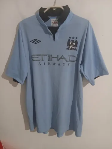 RELÍQUIA PARA COLECIONADOR CAMISA MANCHESTER CITY TITULAR 2012/2013 ORIGINAL DE ÉPOCA G