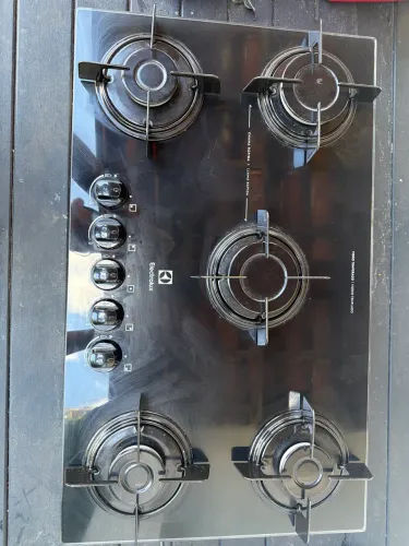Cooktop 5 Bocas Electrolux Mesa de Vidro Preto