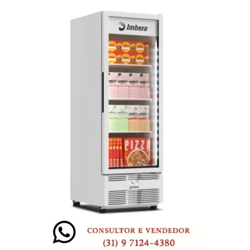 Freezer Vertical Imbera 565L Porta de Vidro