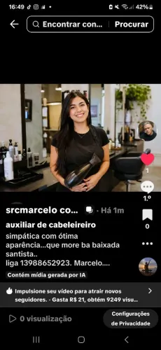 Auxiliar de cabeleireiro