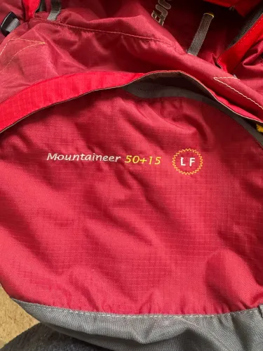 Mochila Curtlo Mountanieer 50+15 L Vermelha