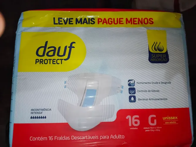 Fraldas tamanho G (adulto) 