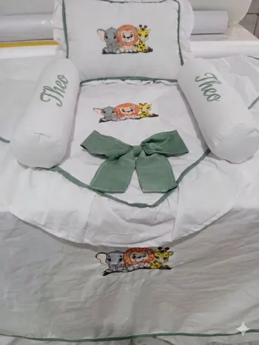 Kit Leito Maternidade Personalizado 5 Peças/ Entrega Grátis