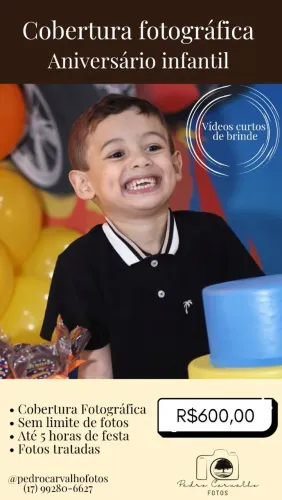 Fotos para aniversário infantil - Vídeos de brinde