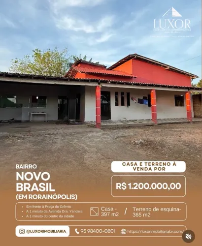 Casa + terreno RORAINÓPOLIS