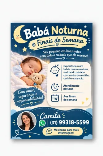 Babá Noturna e Finais de Semana