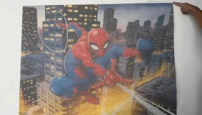 Kit festa Homem Aranha Painel TNT + 6 MDFs + 20 tags