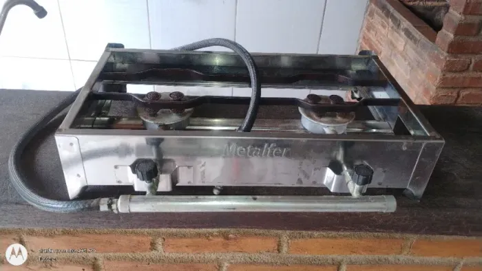Fogão inox 2 bocas