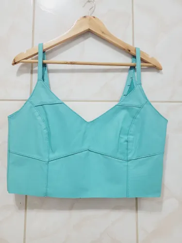 Blusa couro legítimo nova