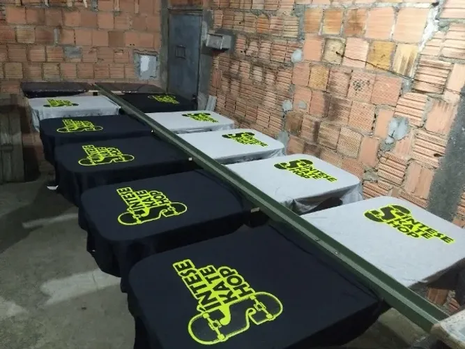 Benço de serigrafia usada. (completo)